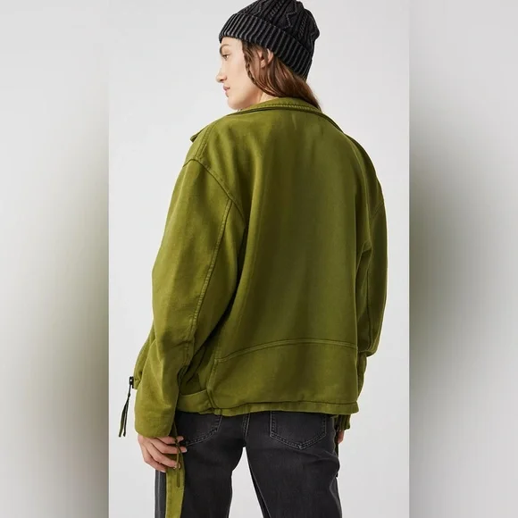 We The Free Rebel Knit Oversized Moto Jacket - Picture 2 of 8